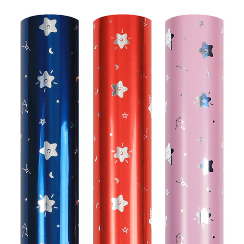 10000 ROLL METALLIC WRAPPING PAPER (STAR/530mm*20m